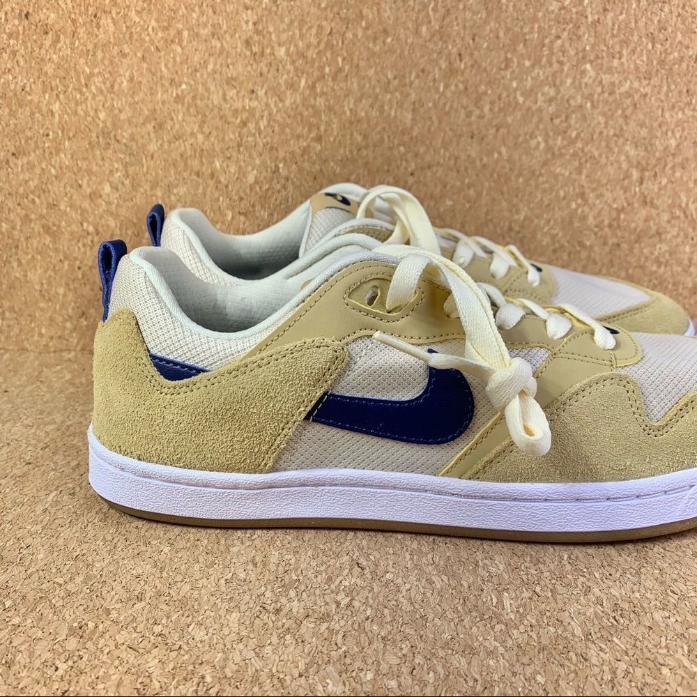 Nike Men's Alleyoop SB Club Gold Navy Skateboarding Shoes Size 8.5 - Picture 6 of 11